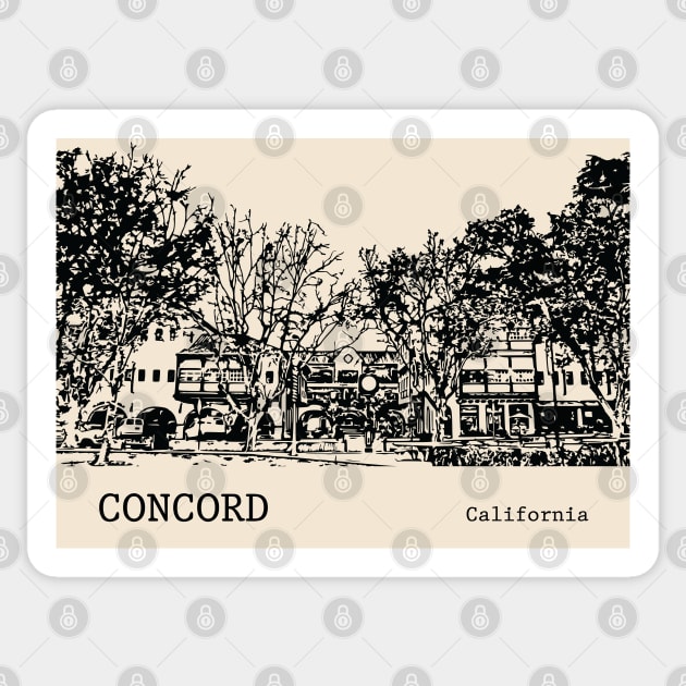 Concord California Sticker by Lakeric